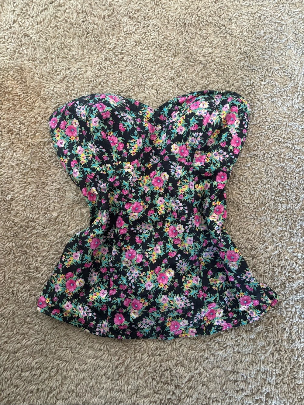Guess floral corset top